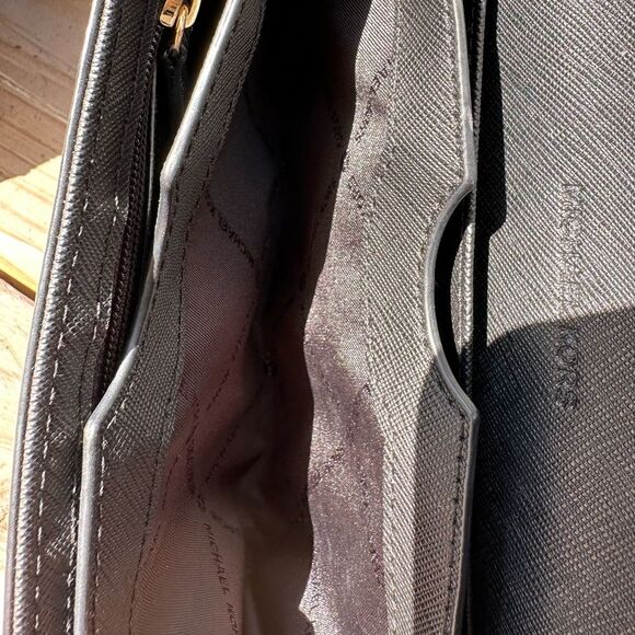 Michael Kors Jet Set Large Wallet Saffiano Leather Black - Picture 5 of 7